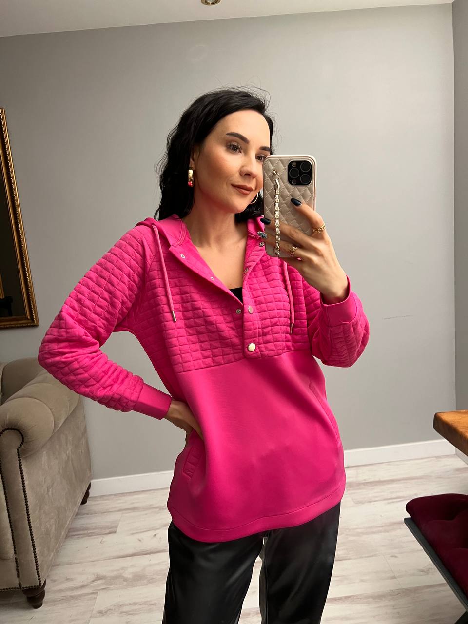 Women's Long Hooded Sweatshirt