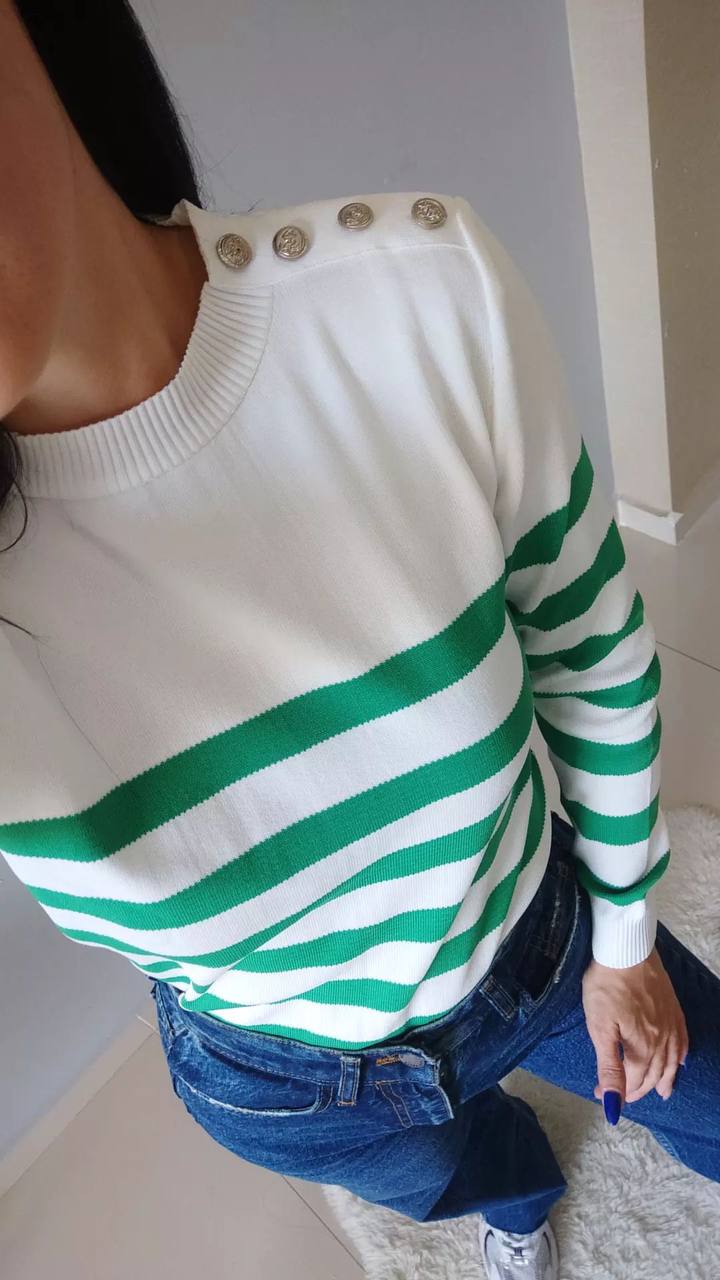 Women's Striped Knitted Sweater