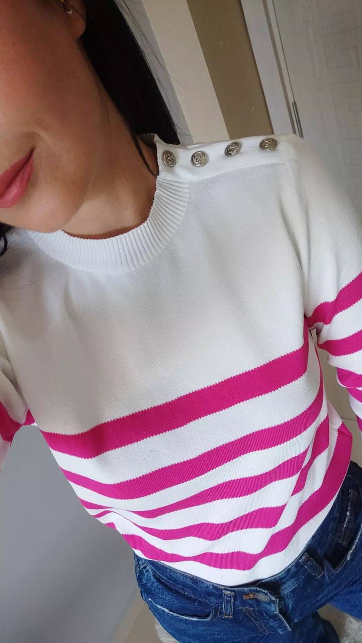 Women's Striped Knitted Sweater