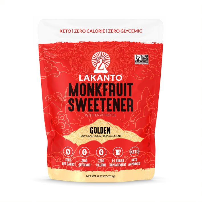 Monk fruit sweetener with erythritol