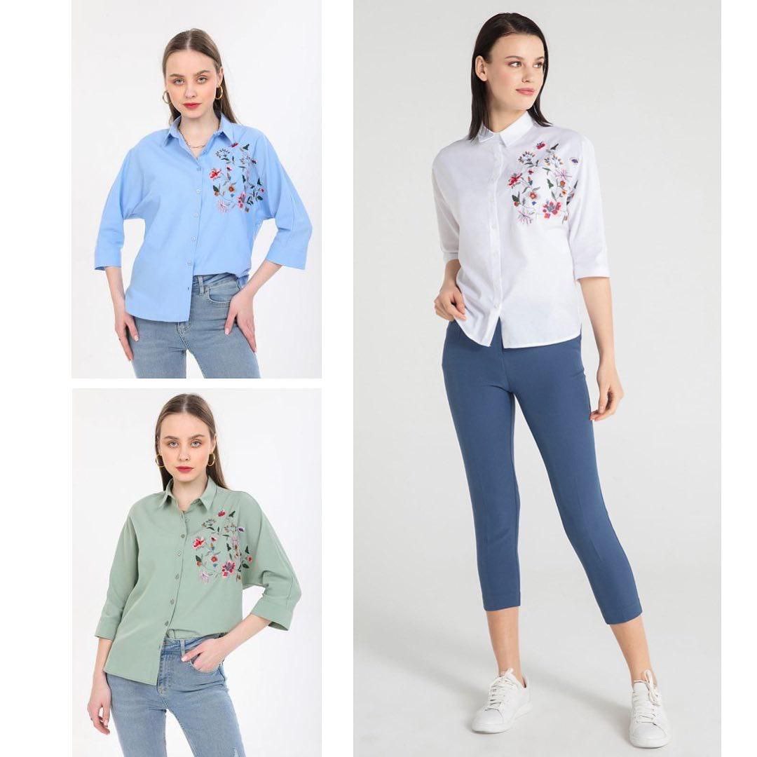 Women's Long Sleeve Shirt with sholder design