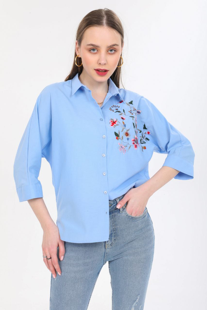 Women's Long Sleeve Shirt with sholder design