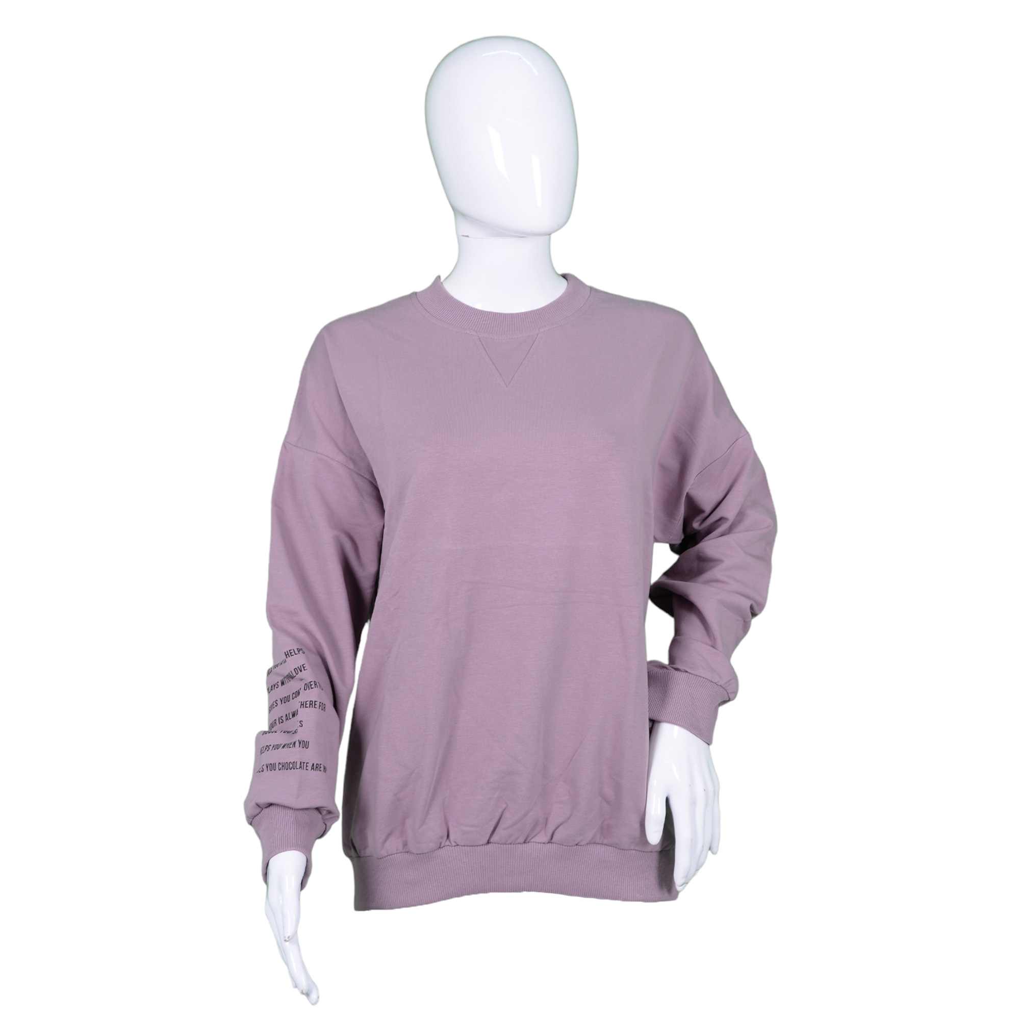 Women's sweatshirt with print on the sleeve