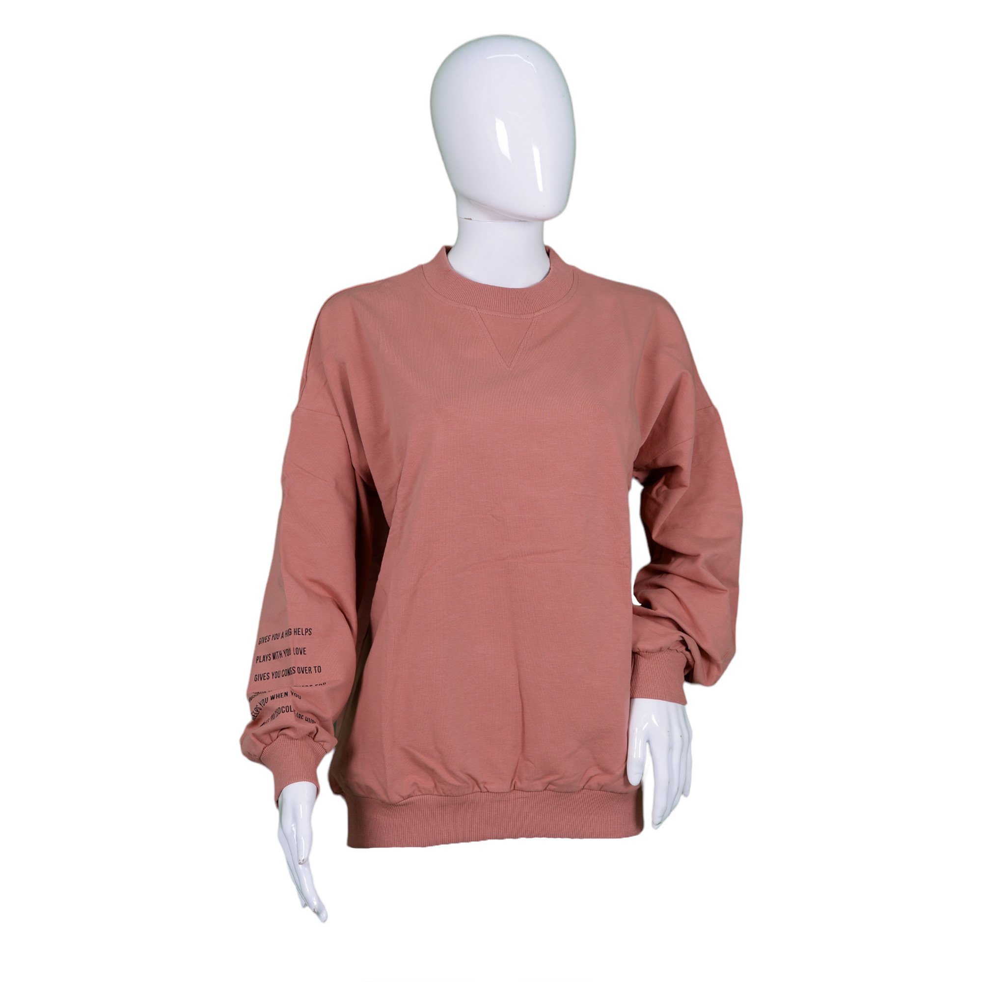 Women's sweatshirt with print on the sleeve