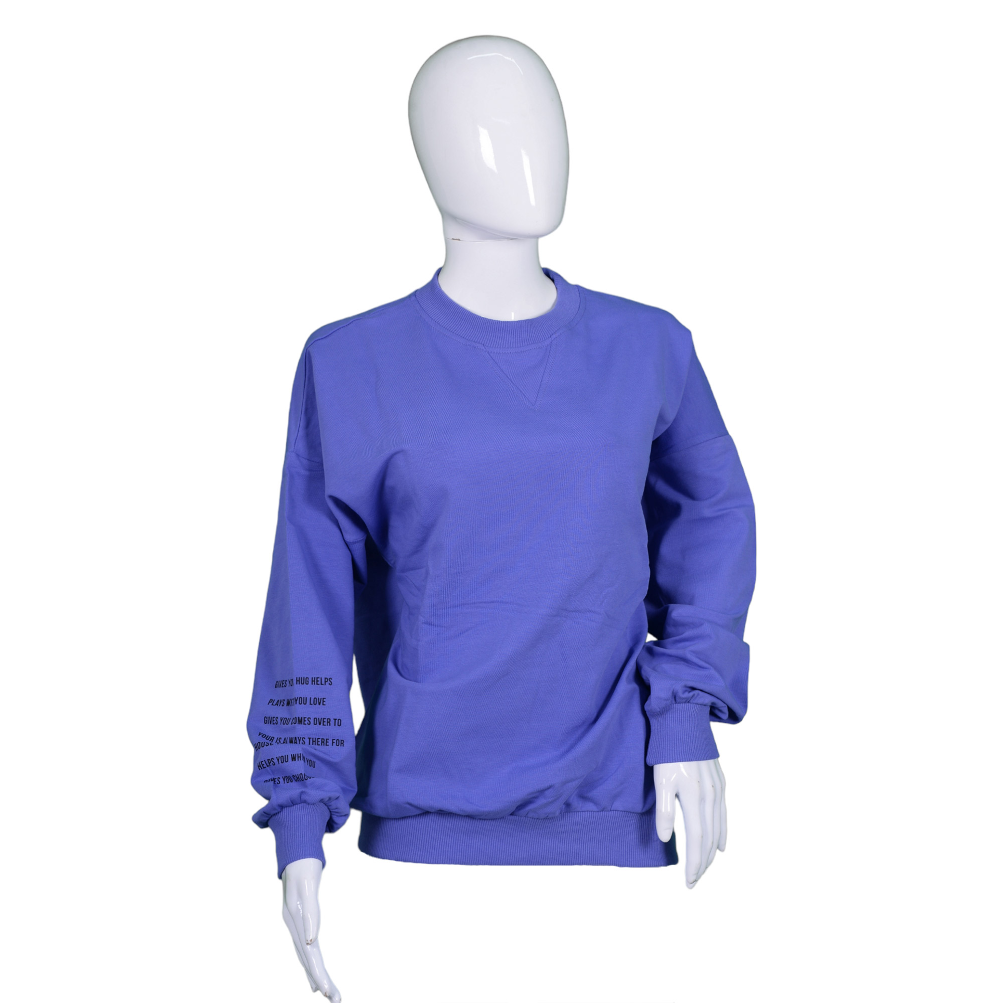 Women's sweatshirt with print on the sleeve