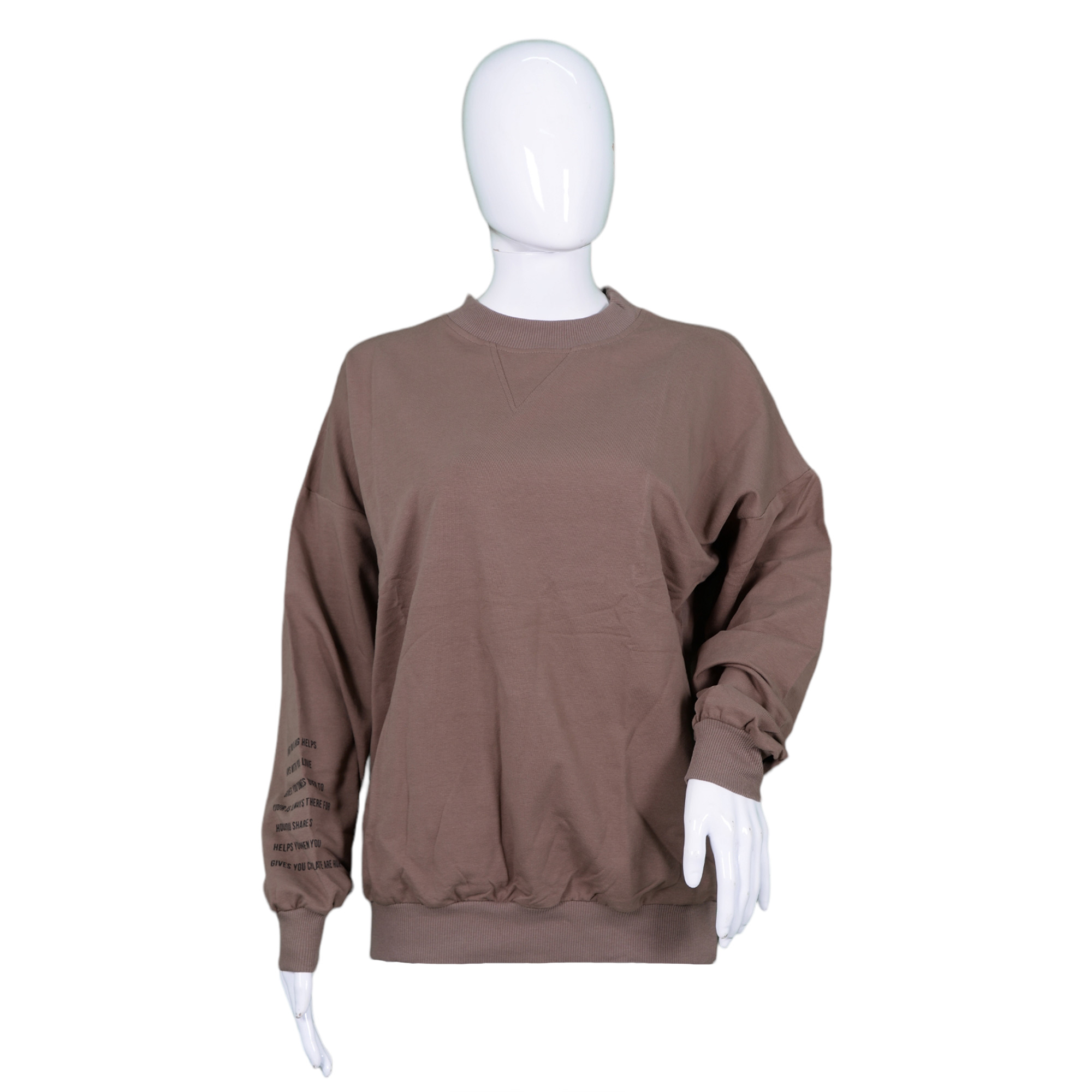 Women's sweatshirt with print on the sleeve