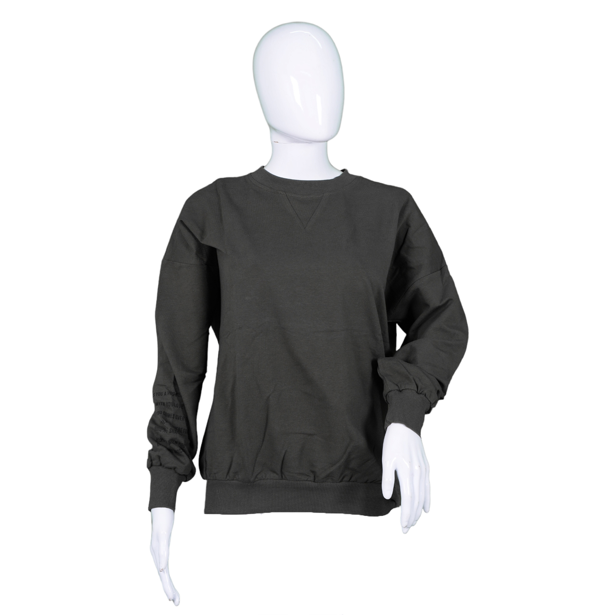 Women's sweatshirt with print on the sleeve