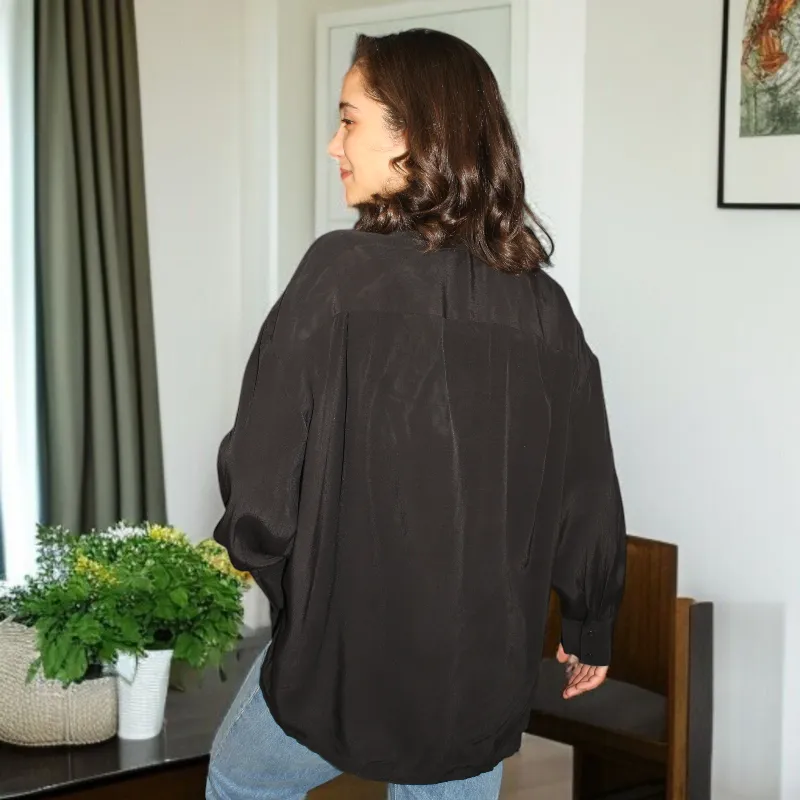 Women's Shirt with Crystals Embellishment