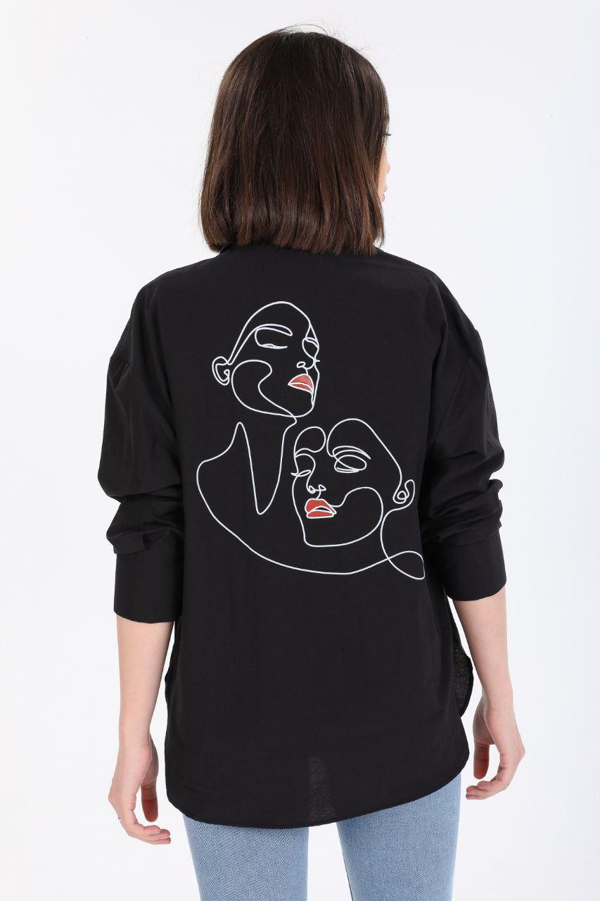 Women's Shirt Face Detail print