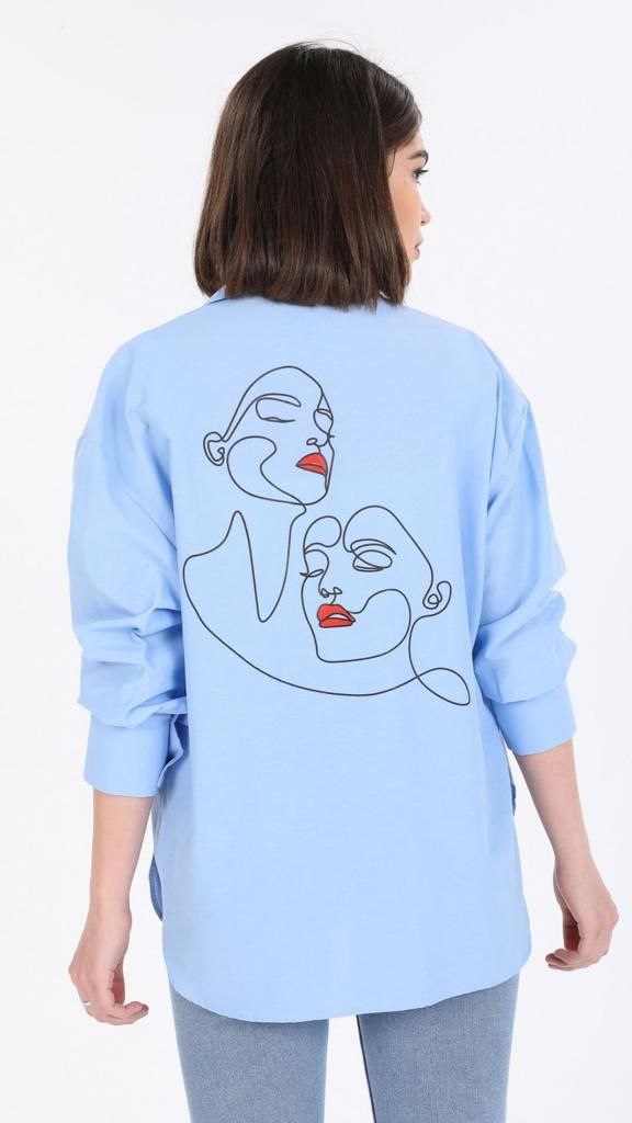 Women's Shirt Face Detail print