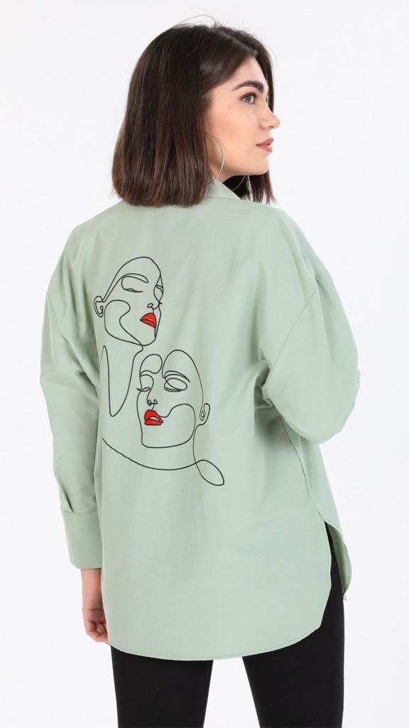 Women's Shirt Face Detail print