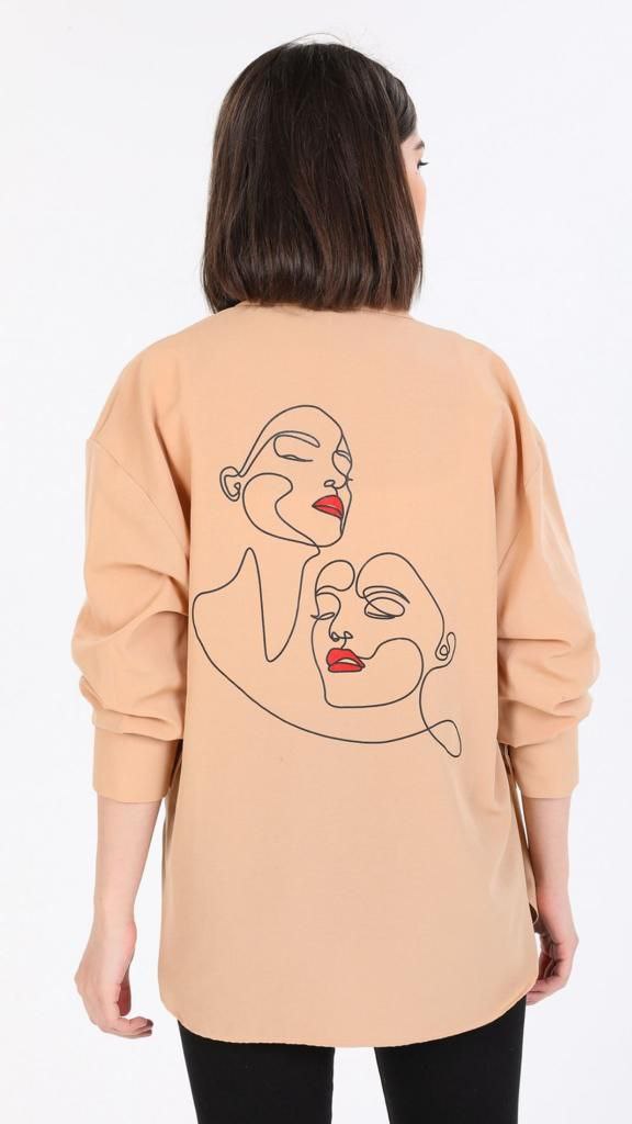 Women's Shirt Face Detail print