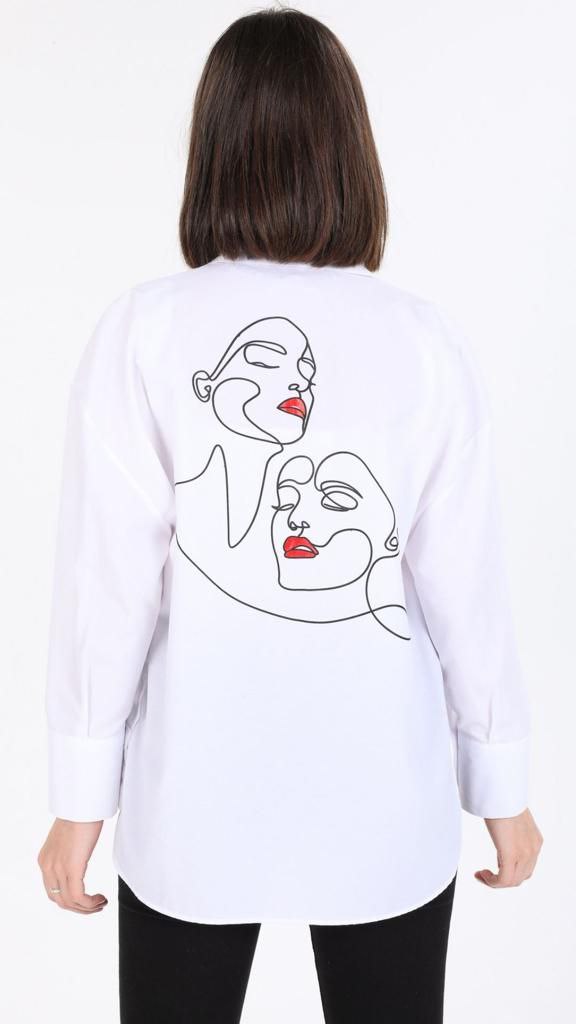 Women's Shirt Face Detail print