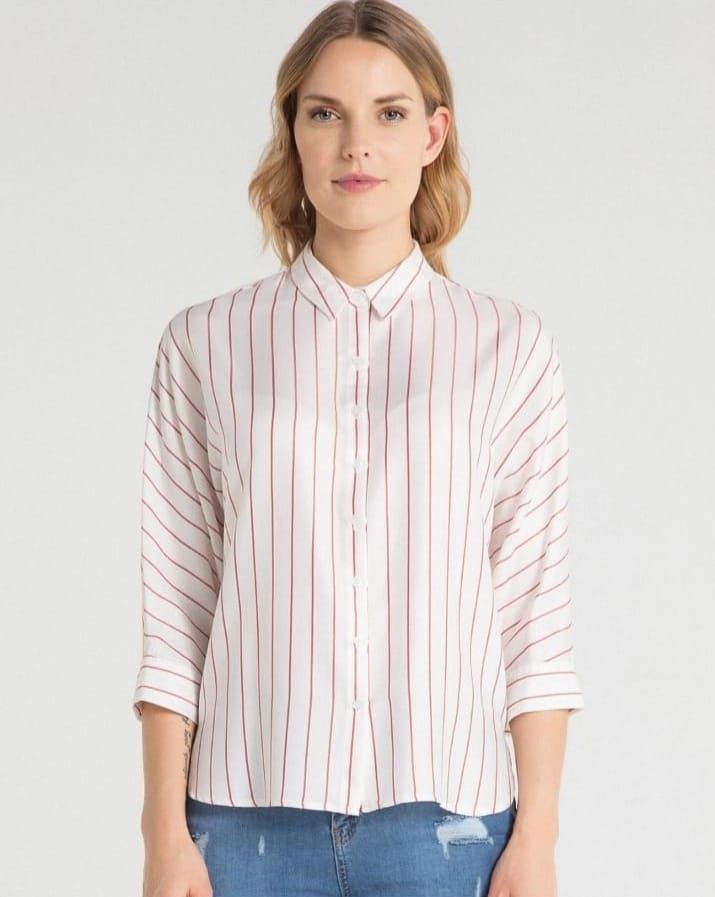 Women's long Sleeve Striped Shirt