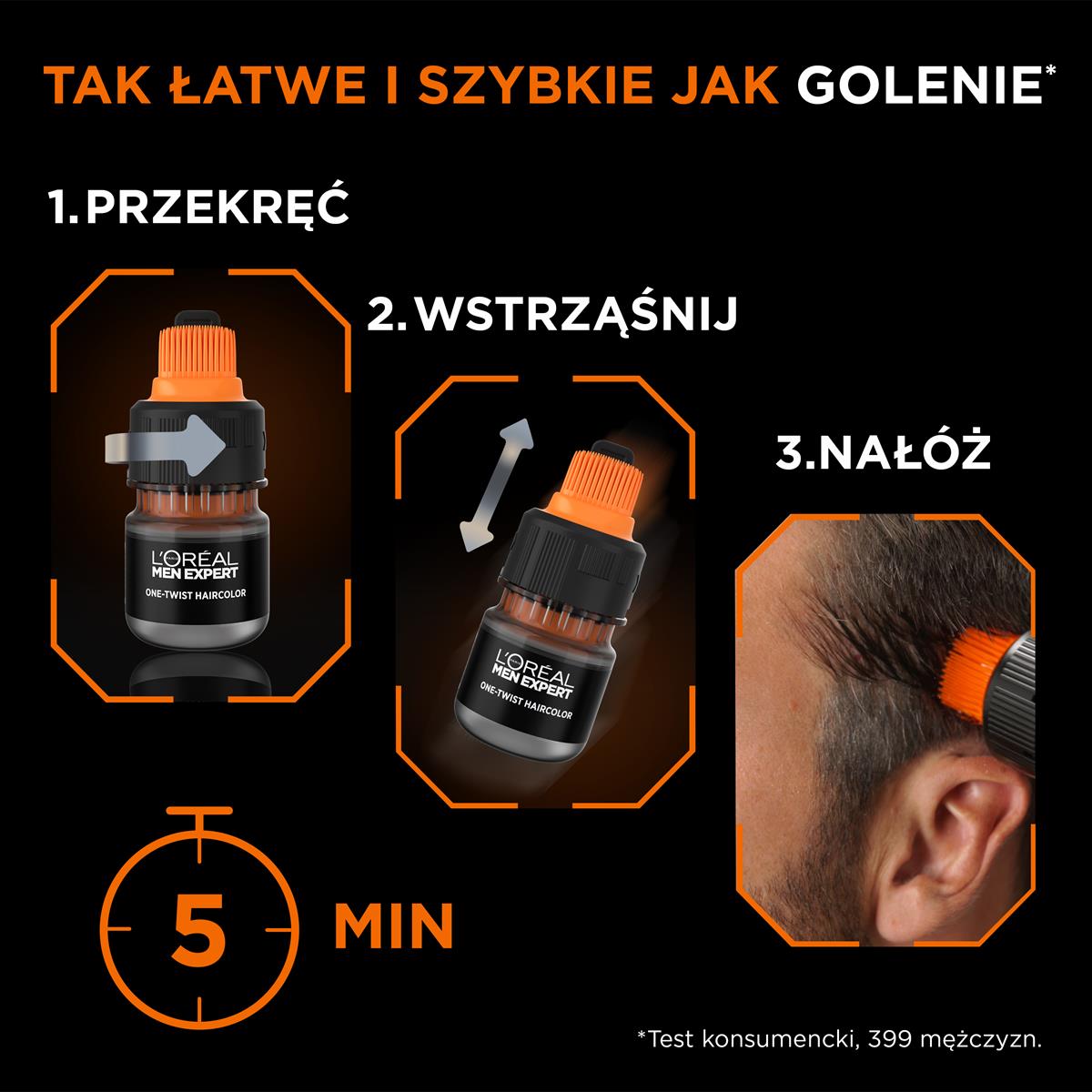 Loreal Paris Men Expert One-Twist Men Hair Dye Dark