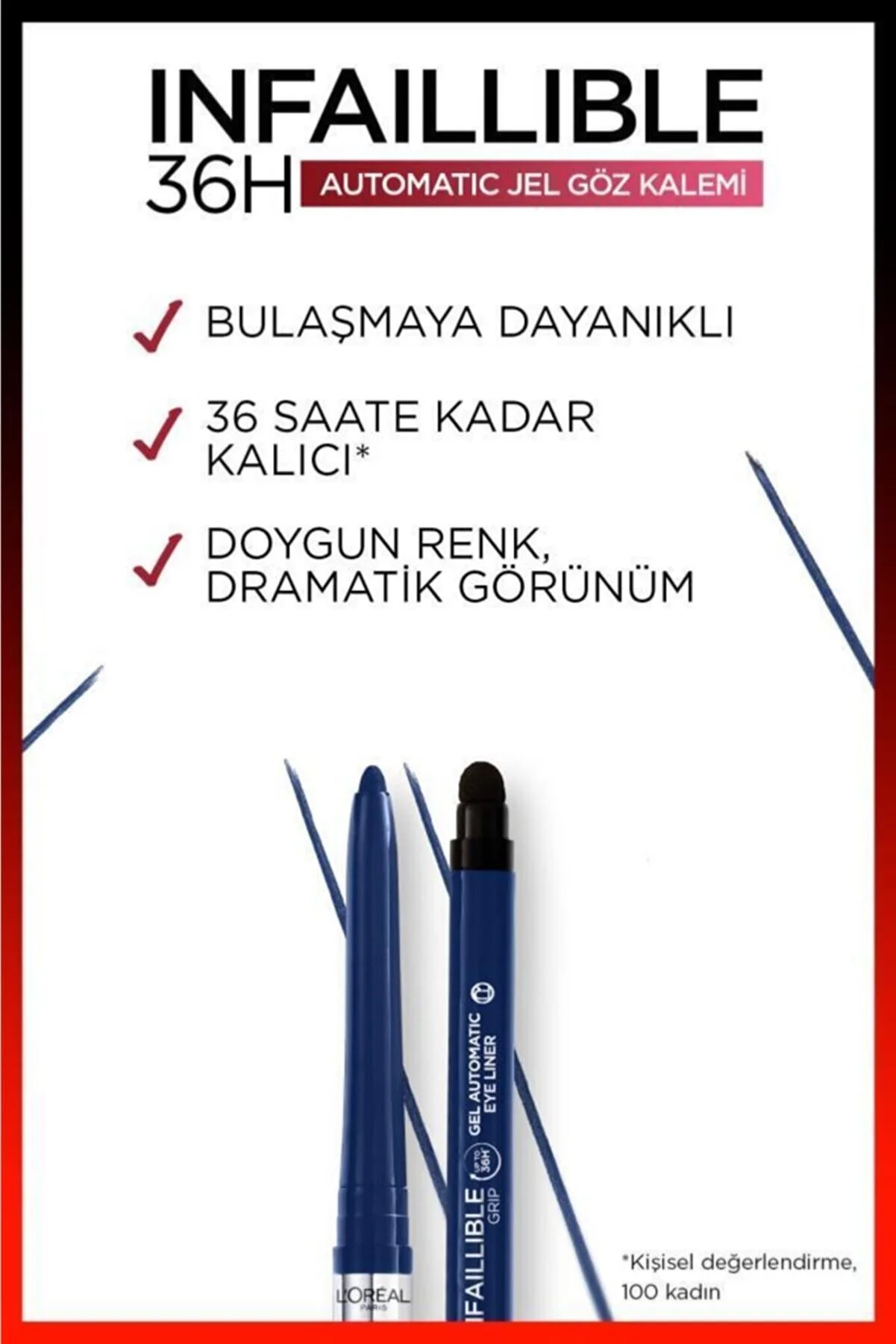 L'Oreal Paris Infaillible Automatic Grip Eyeliner, 05 - Blue Jersey