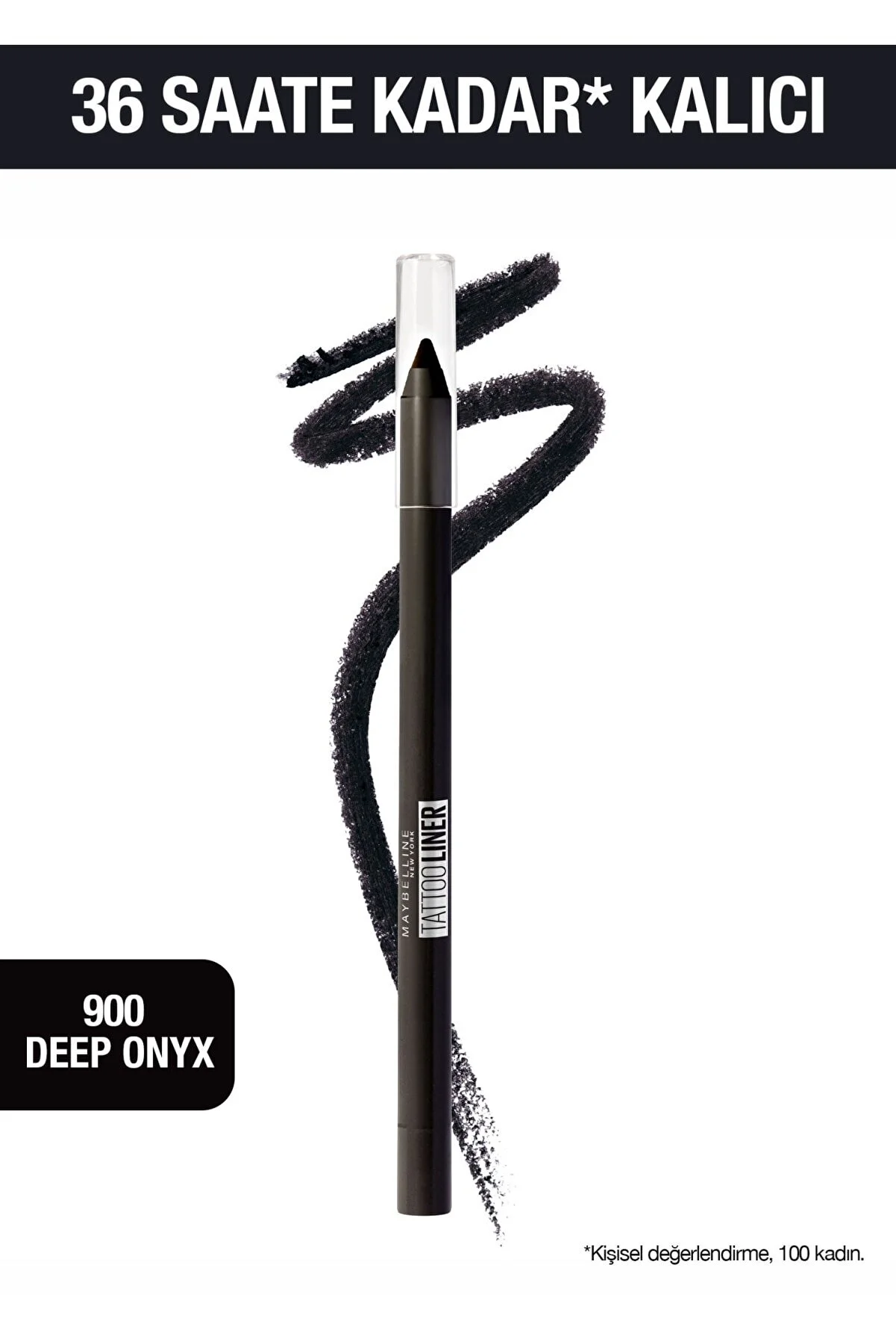 Maybelline New York Black Tattoo Liner Gel Eye Pencil 900 Deep