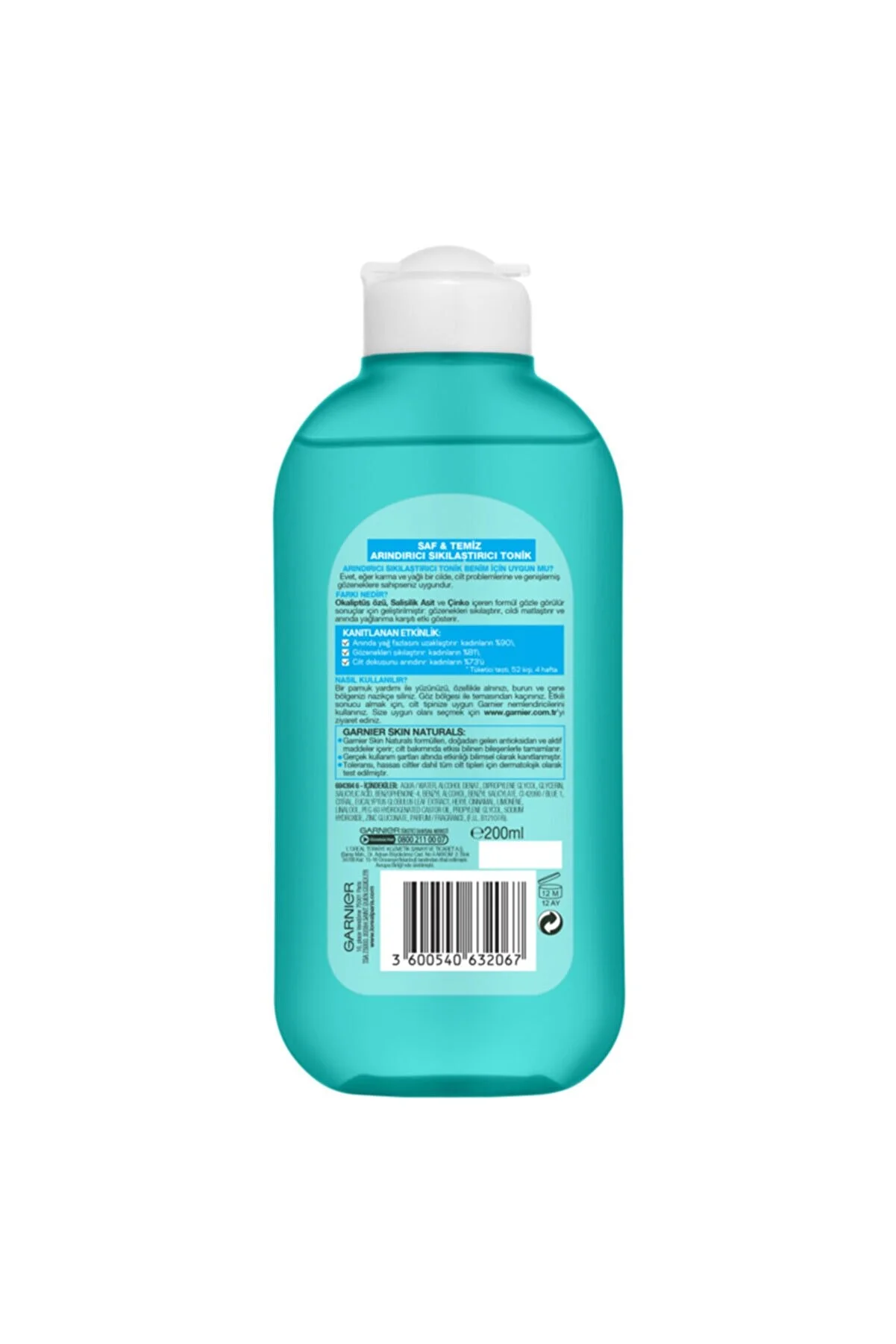 Garnier Purifying & Firming Tonic Against Oiliness and Roughness