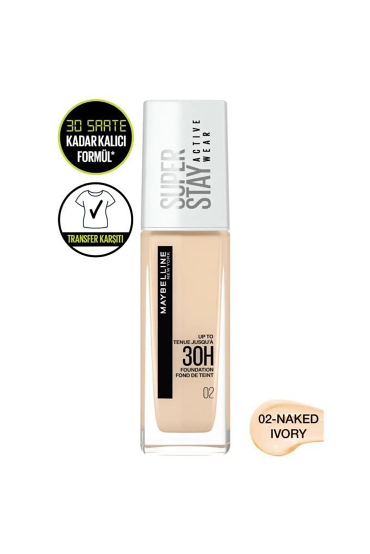 Maybelline Super Stay Active wear Foundation 02
