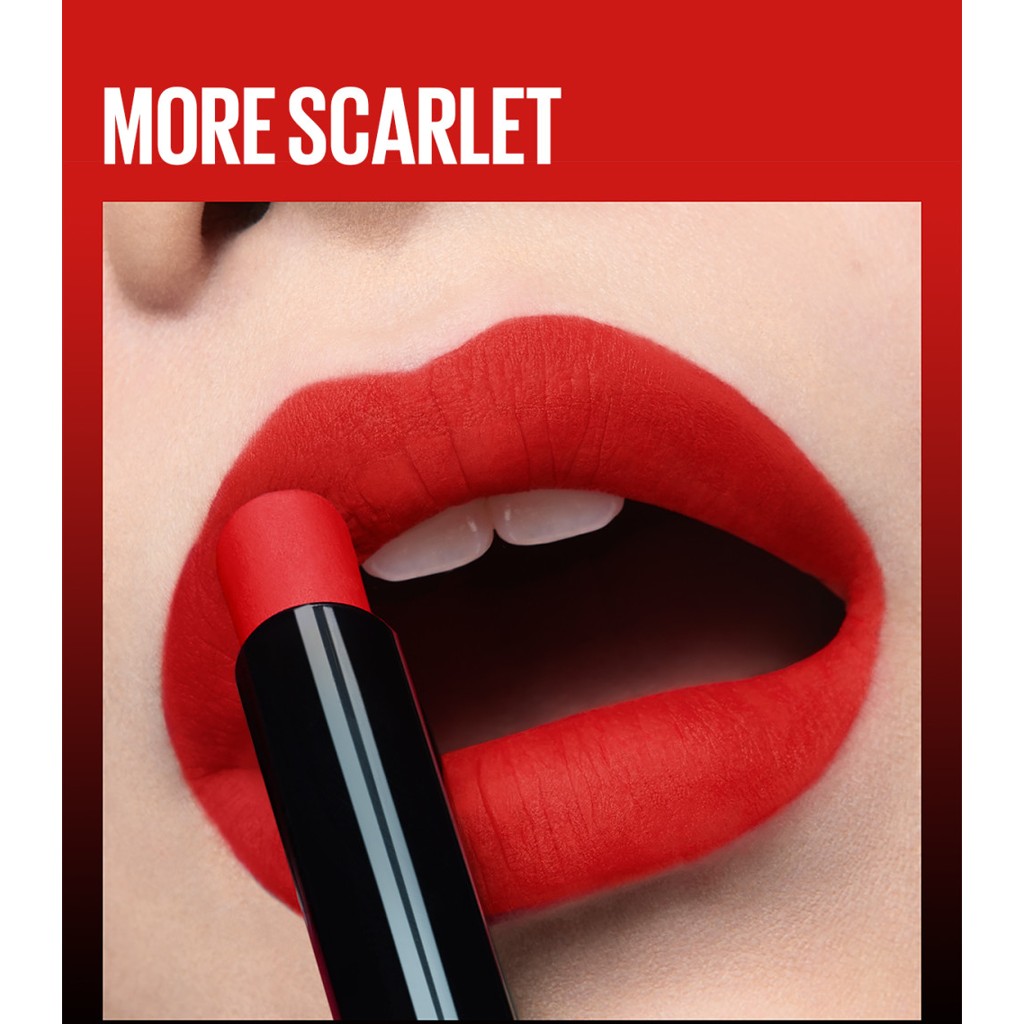 Maybelline Color Sensational Ultimatte Lipstick, 299 - More Scarlet