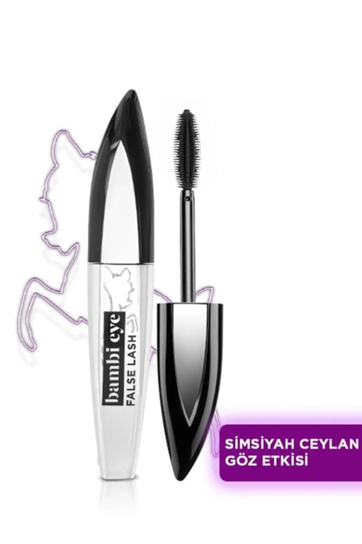 L'Oreal Paris Mascara, Bambi Eye False Lash Mascara, Extra Black for Lasting Curl and Definition, 8.9 ml