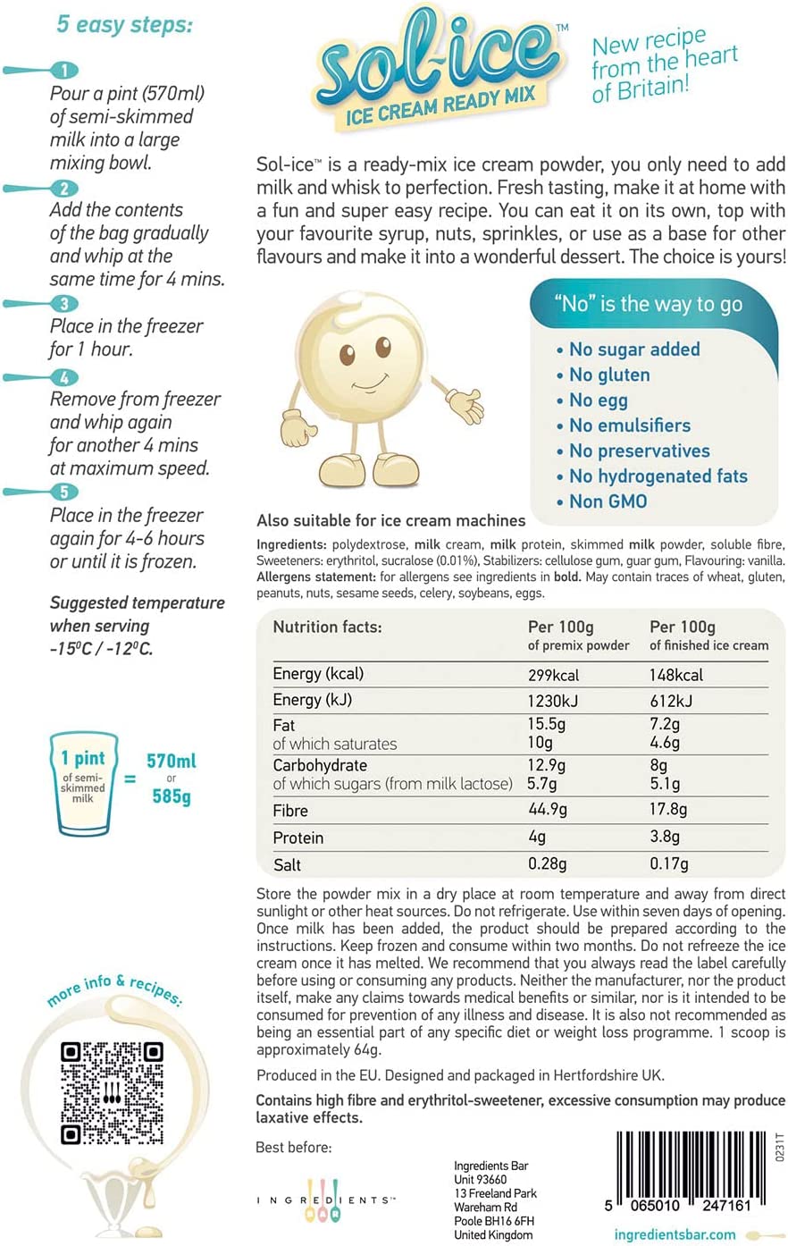 Ice Cream Ready Mix Vanilla Flavor