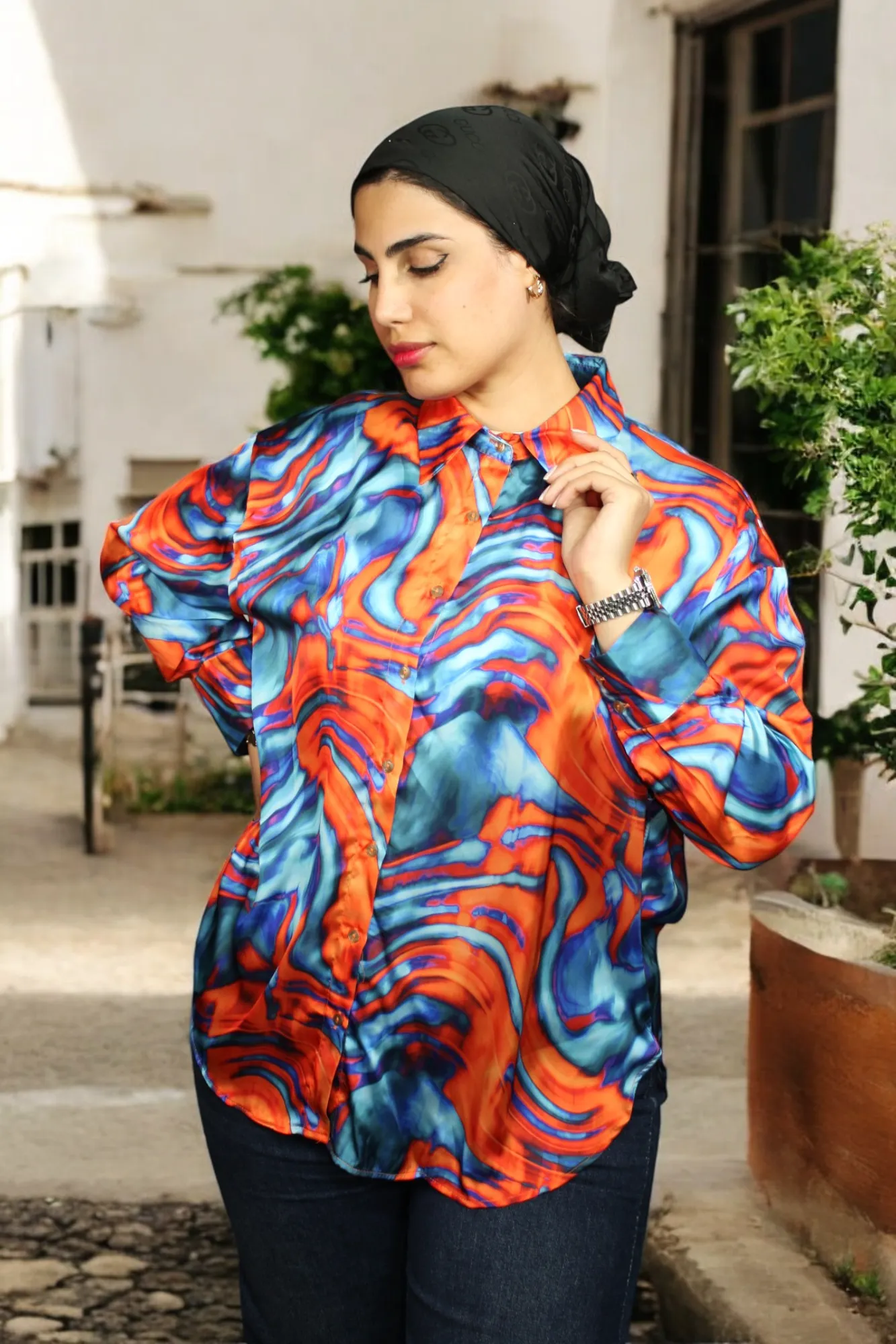 قميص نسائي ملون