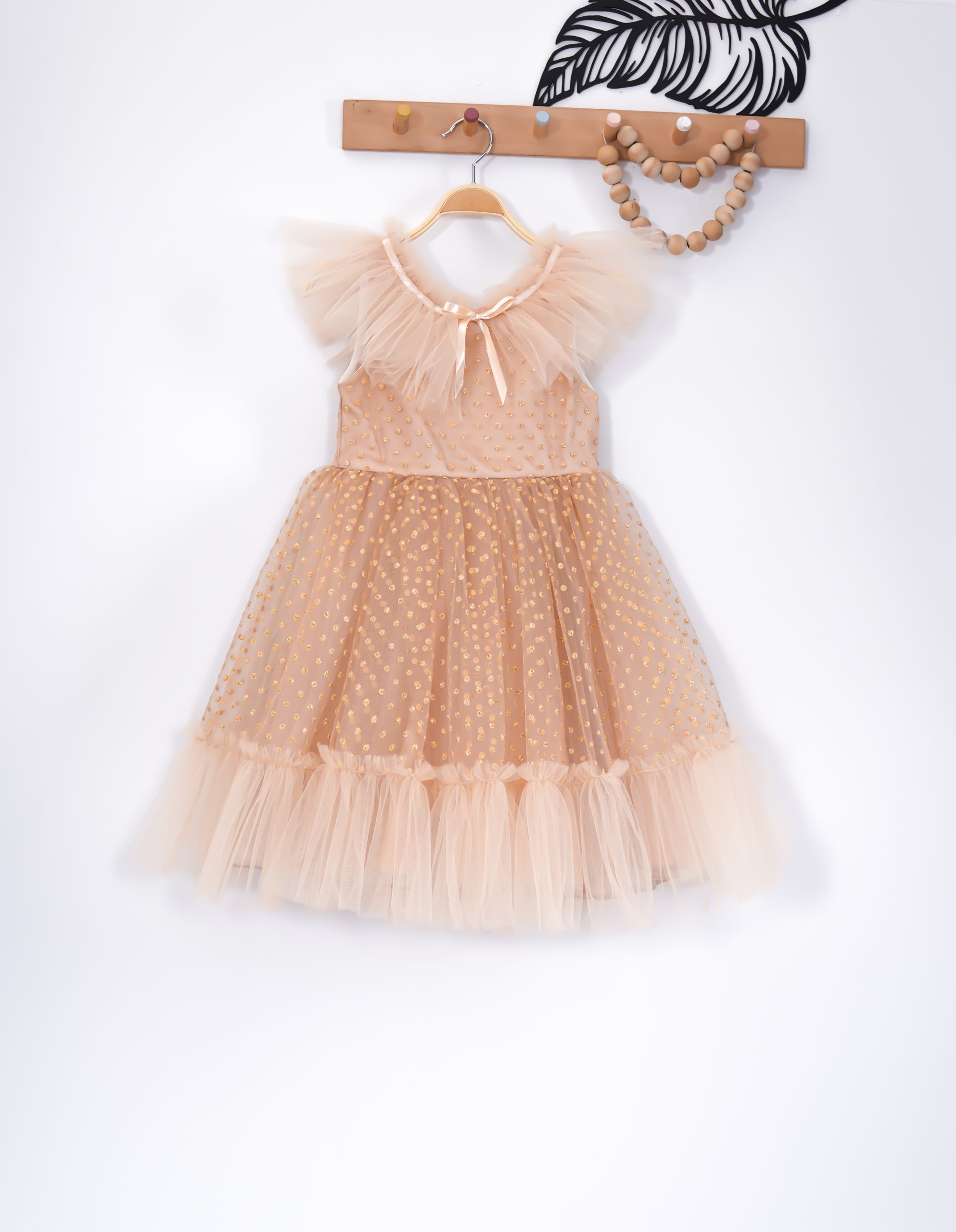 Tulle Flying Sleeves Dress