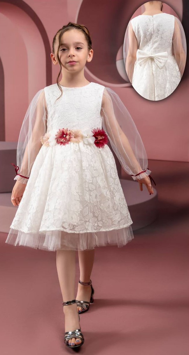 Flower Embroidered Dress