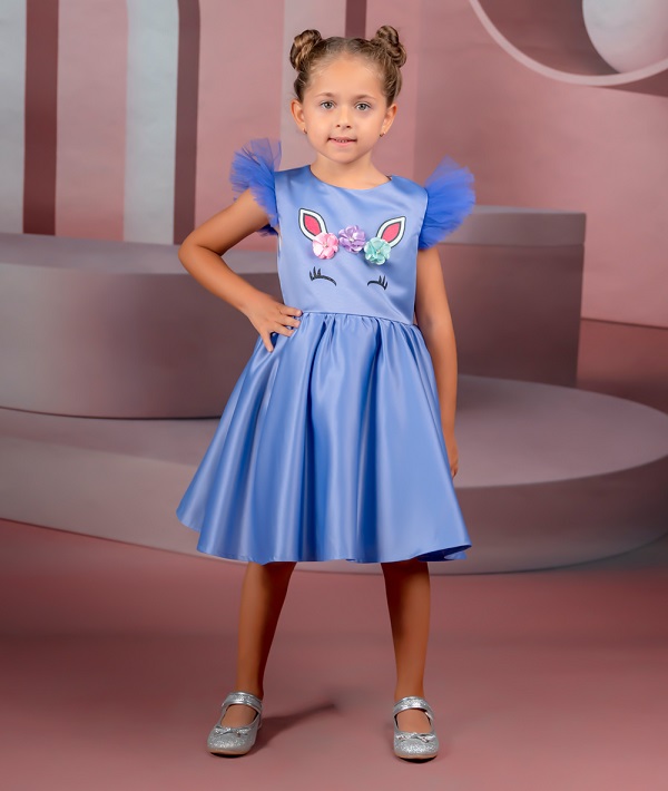 Children's short dress Unicorn