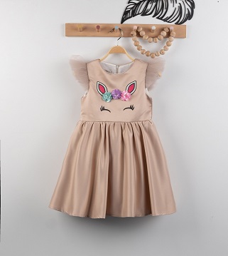 Children's short dress Unicorn