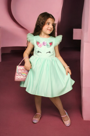 Children's short dress Unicorn