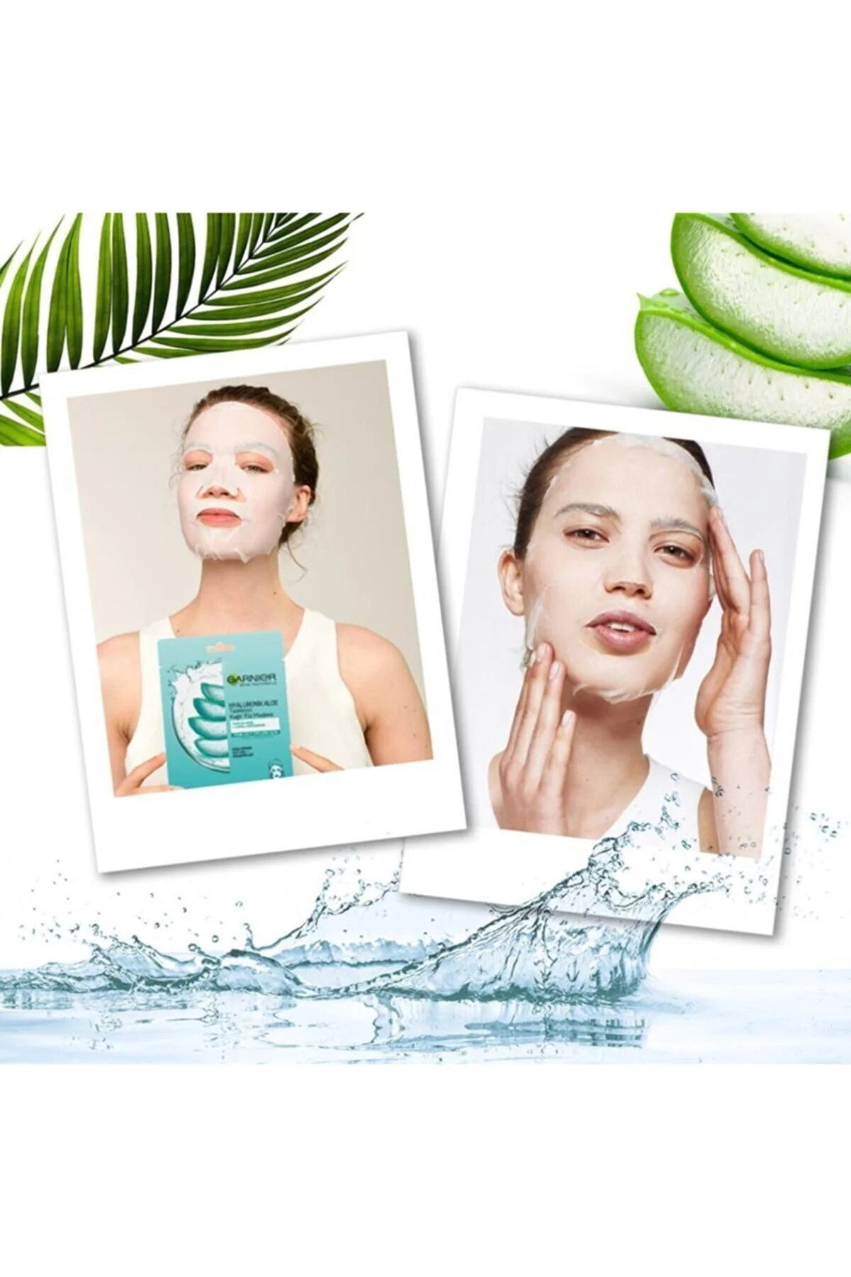 Garnier Hyaluronic Aloe Refresher Paper Face Mask