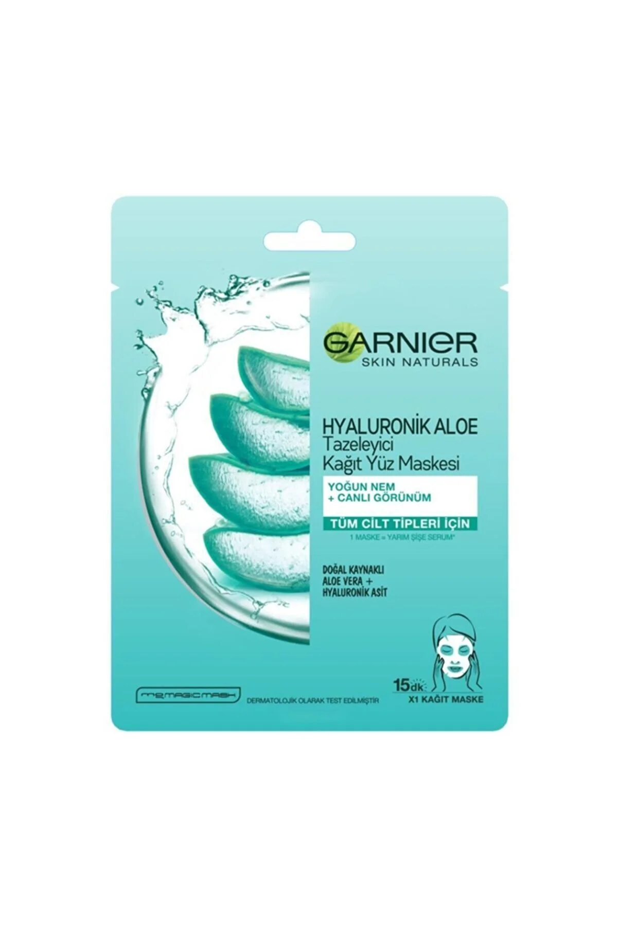 Garnier Hyaluronic Aloe Refresher Paper Face Mask