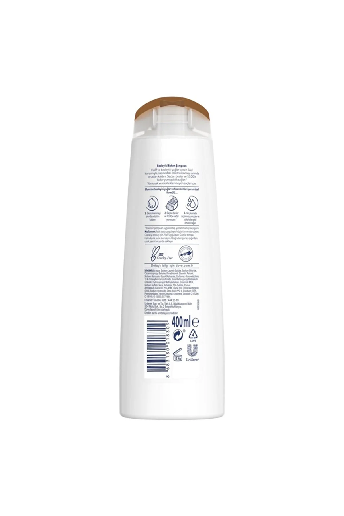 Dove nourishing care shampoo for dry hair
