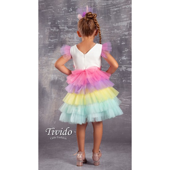 Unicorn Girls Party Dress