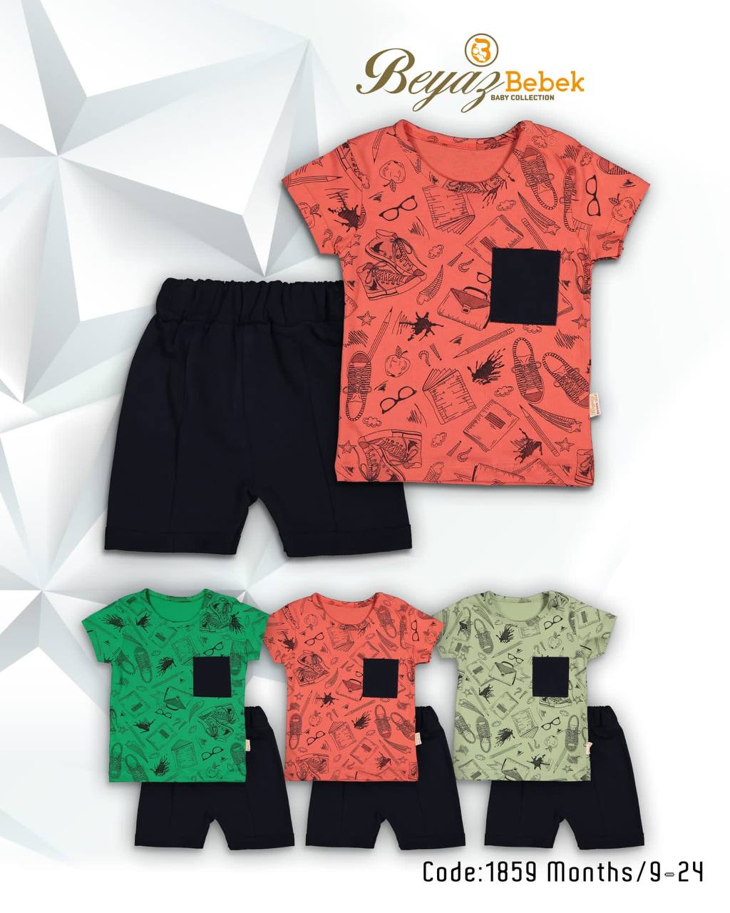 Kids Set with Shorts Summer 2 Pieces
