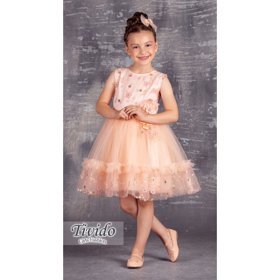 Floral Lace Girl Evening Dress