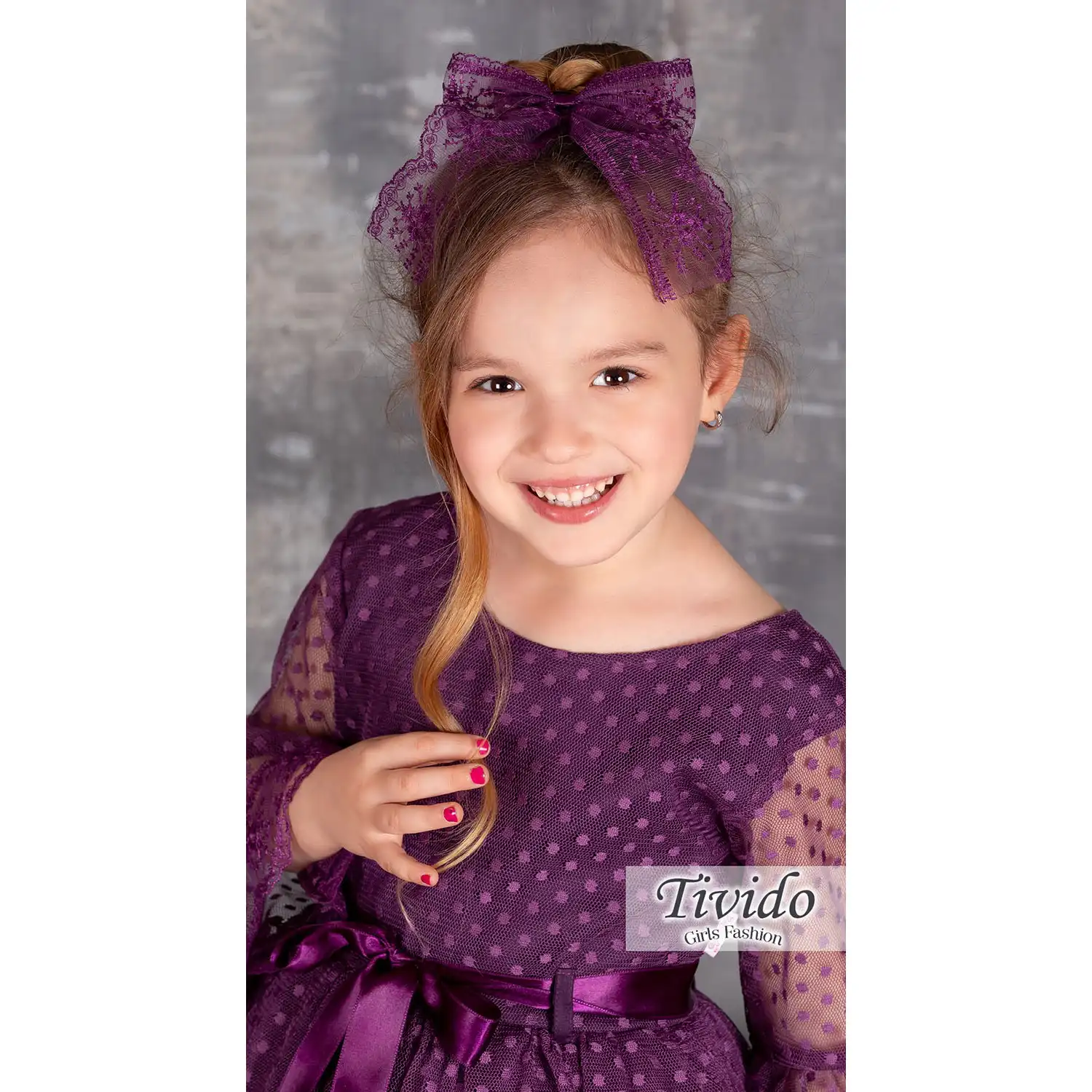 Polka Dot Girls Party Dress