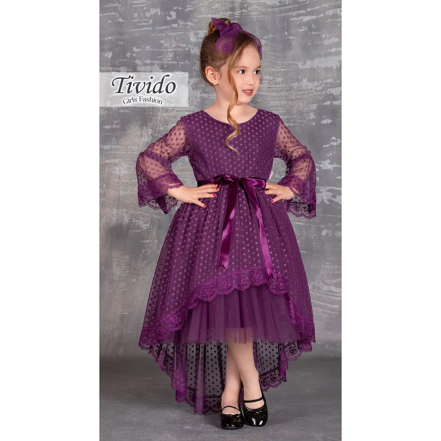 Polka Dot Girls Party Dress