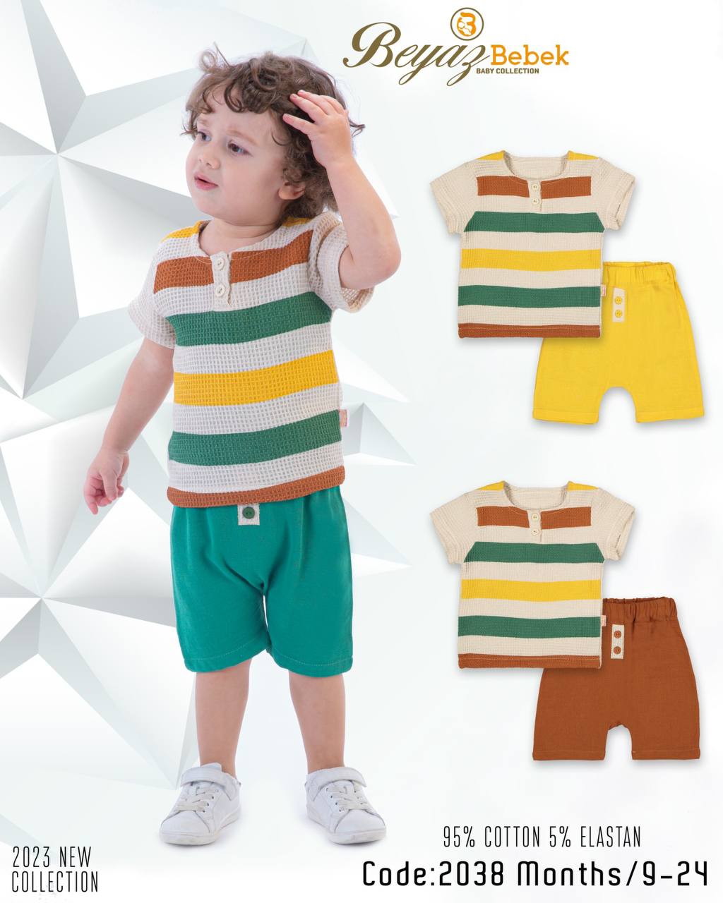 Kids Set with Shorts Summer 2 Pieces