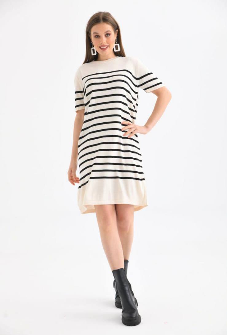 Women's Striped Simple Dress