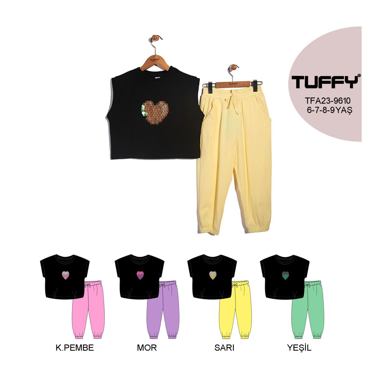 Girl Crop Top Clothing Set