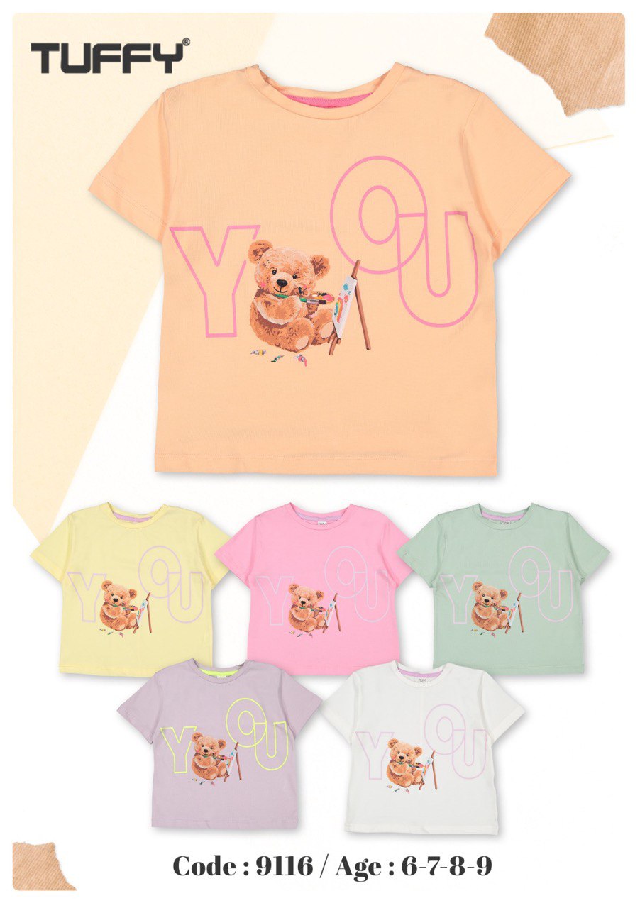 Short Sleeve Cotton Girls T-Shirt