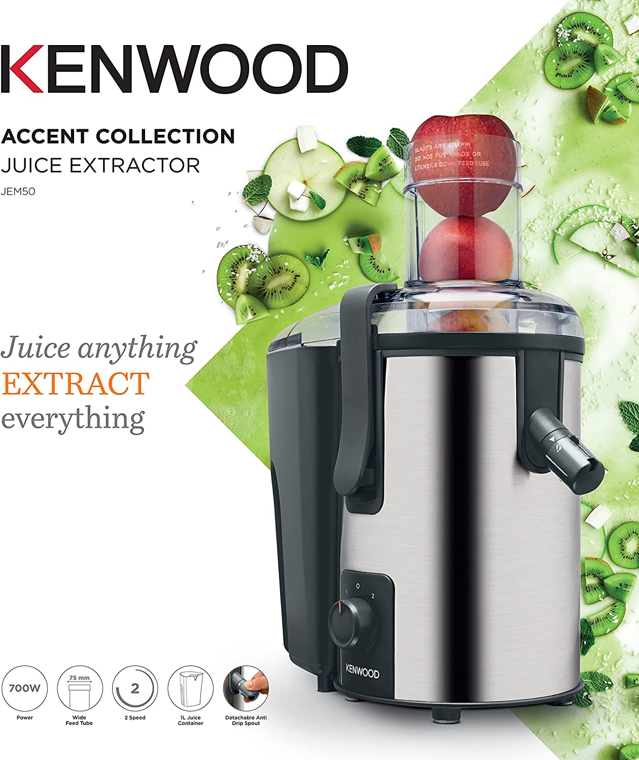 Kenwood Juicer -JEM50.000BS