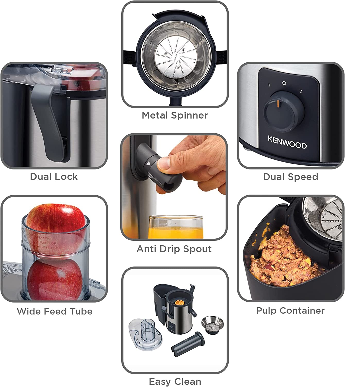 Kenwood Juicer -JEM50.000BS