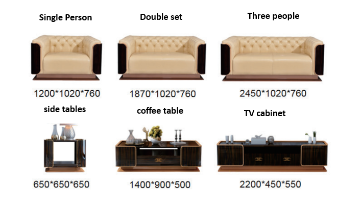 Modern Multi-Seater Leather Sofa ( Set )