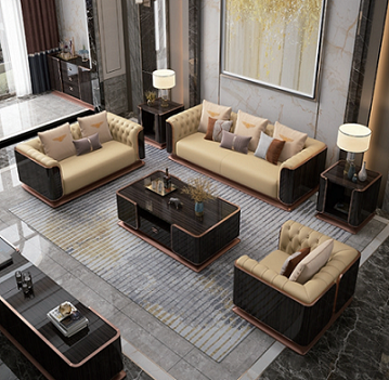 Modern Multi-Seater Leather Sofa ( Set )