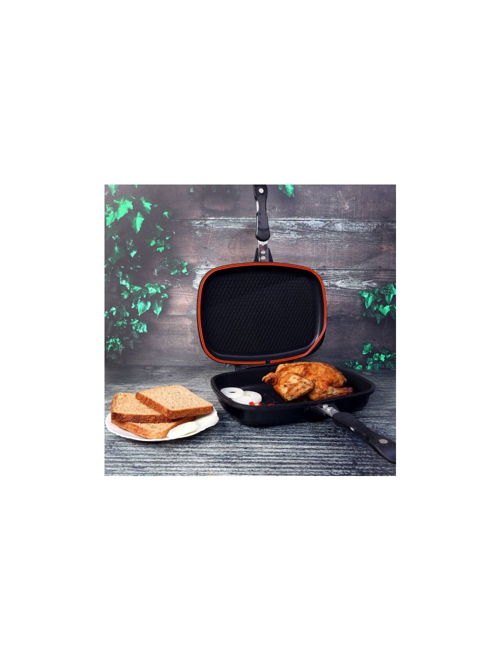 Royalford Non-Stick Double Grill Pan image 5