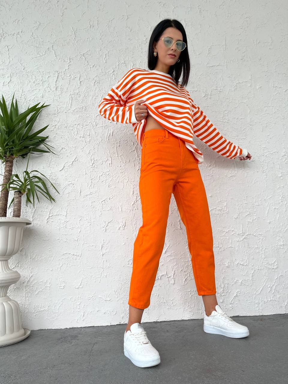 High Waisted  Women's Denim Trousers